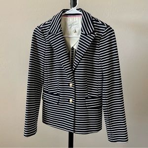 Banana Republic Black and white striped blazer